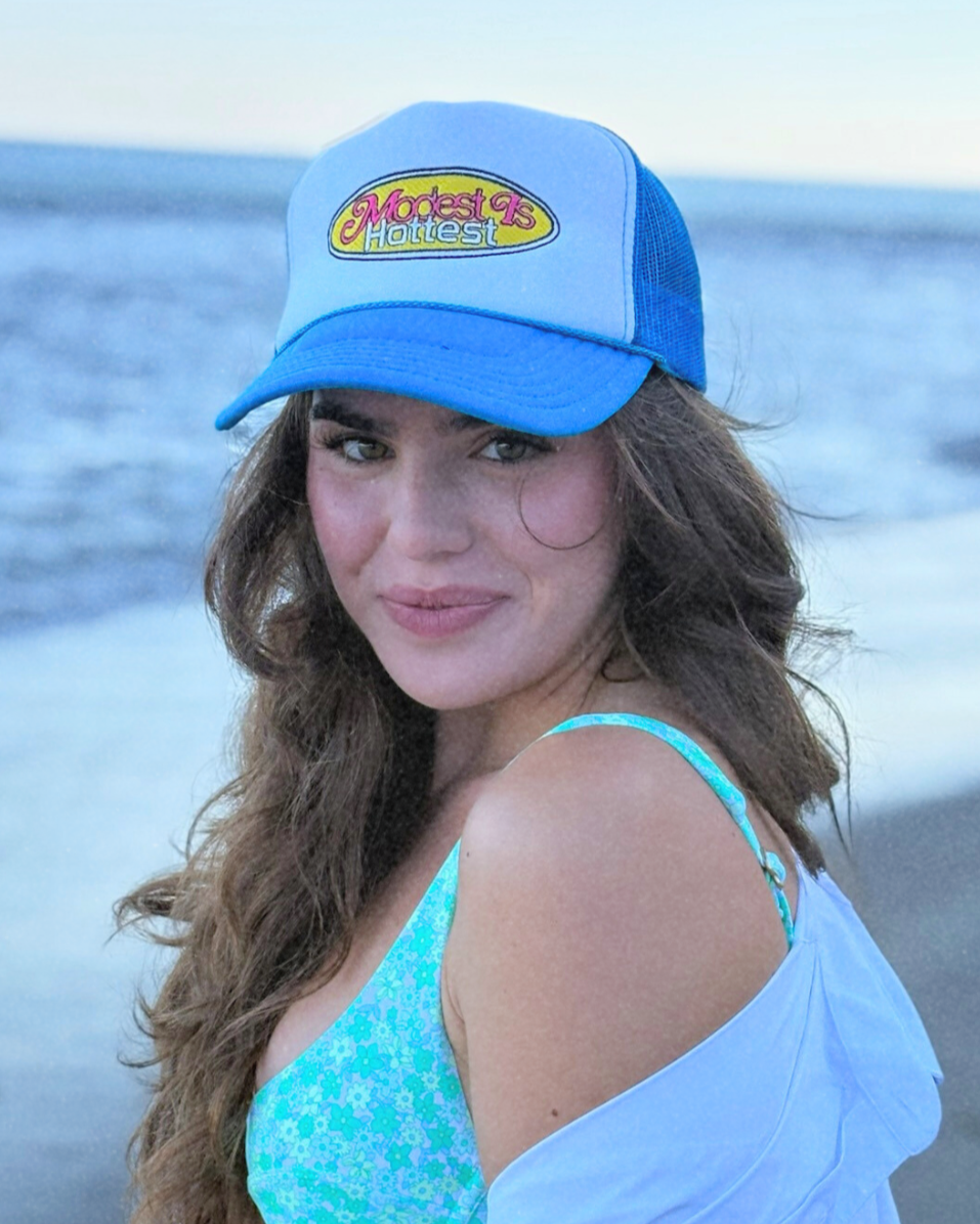 Beach Core "Modest Is Hottest" Trucker Hat