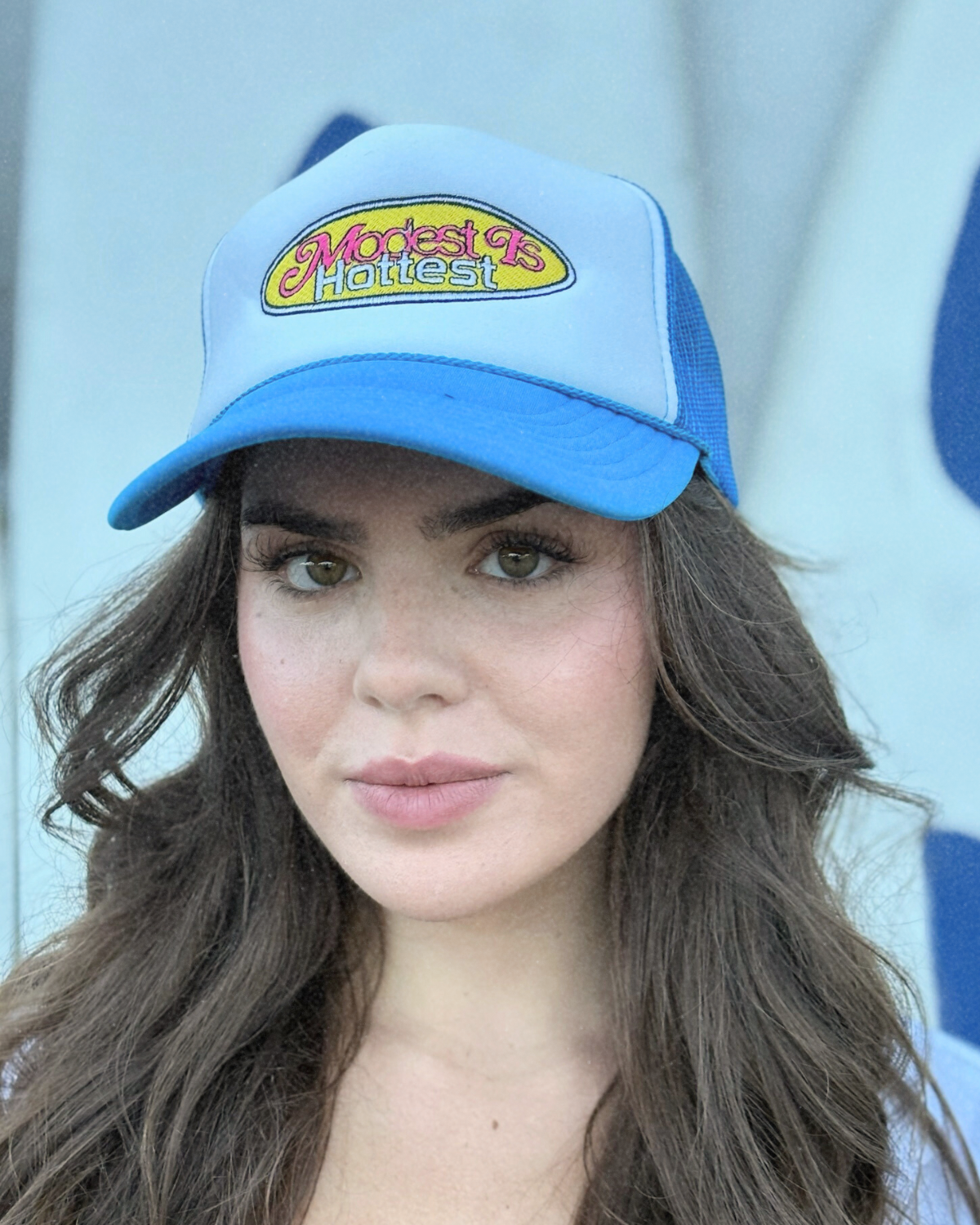 Beach Core "Modest Is Hottest" Trucker Hat